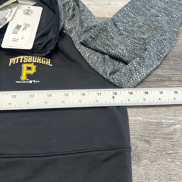 NEW Under Armour MLB Pittsburgh Pirates Women L Coldgear 1/2 Zip Pullover Jacket - Picture 6 of 9